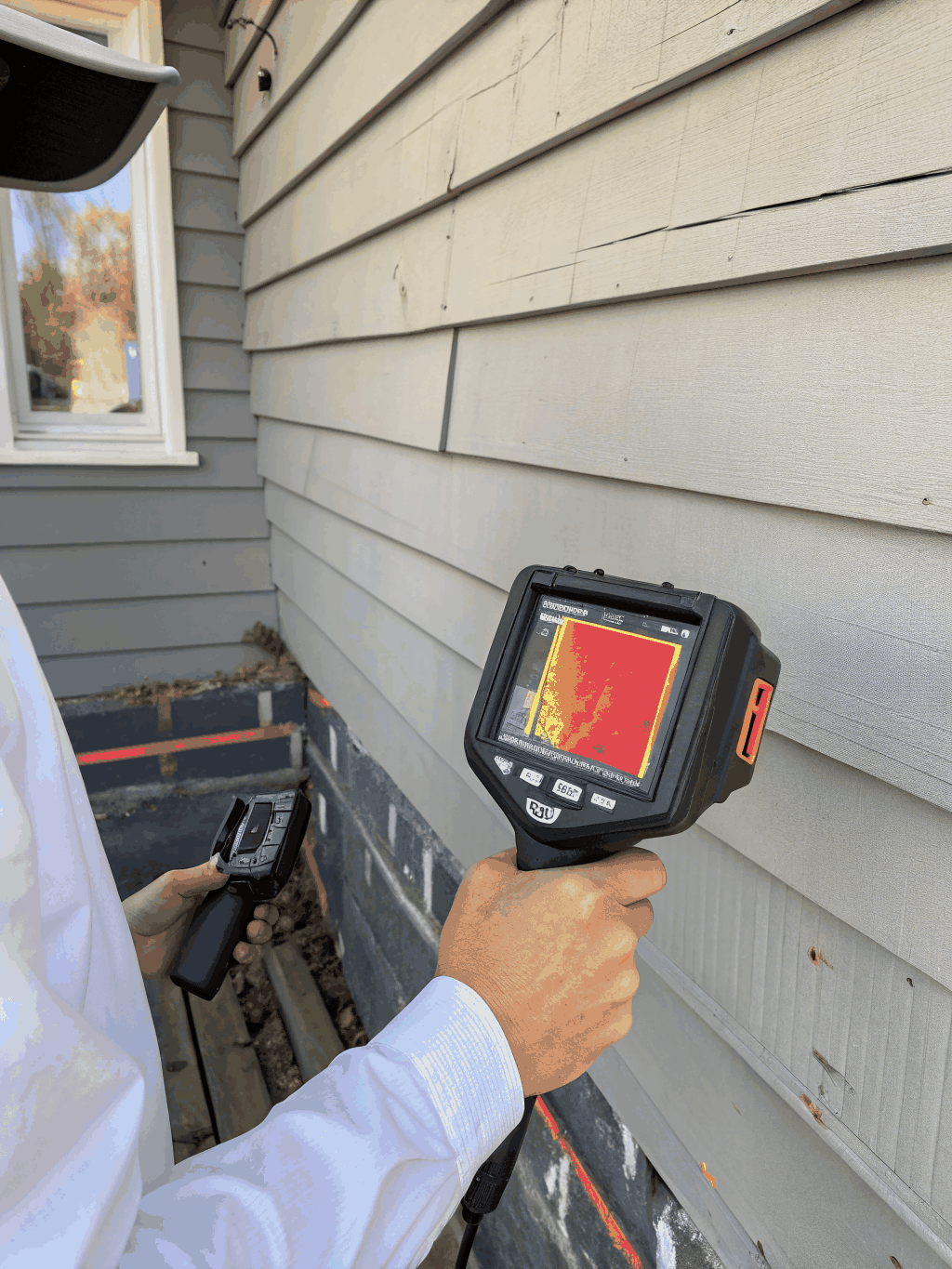 Thermal imaging scan showing hive heat signature