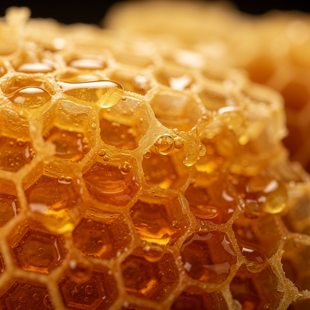 Intricate honeycomb structure detail